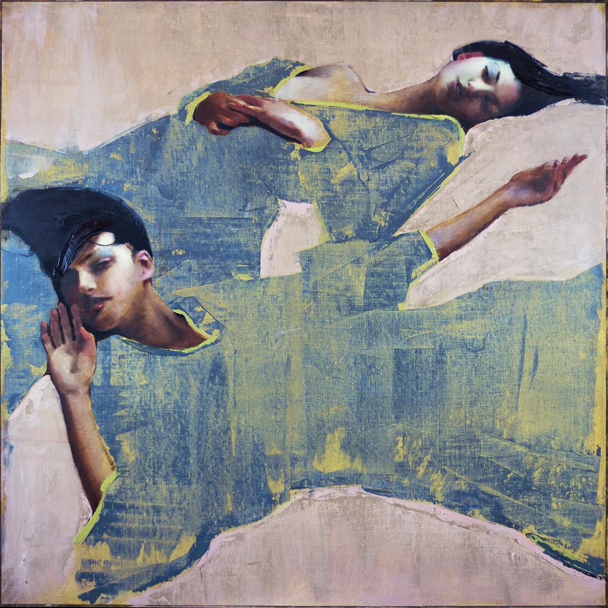 抽象画 僧侶 油彩画 艺术家No.111| 艺术家J Louis