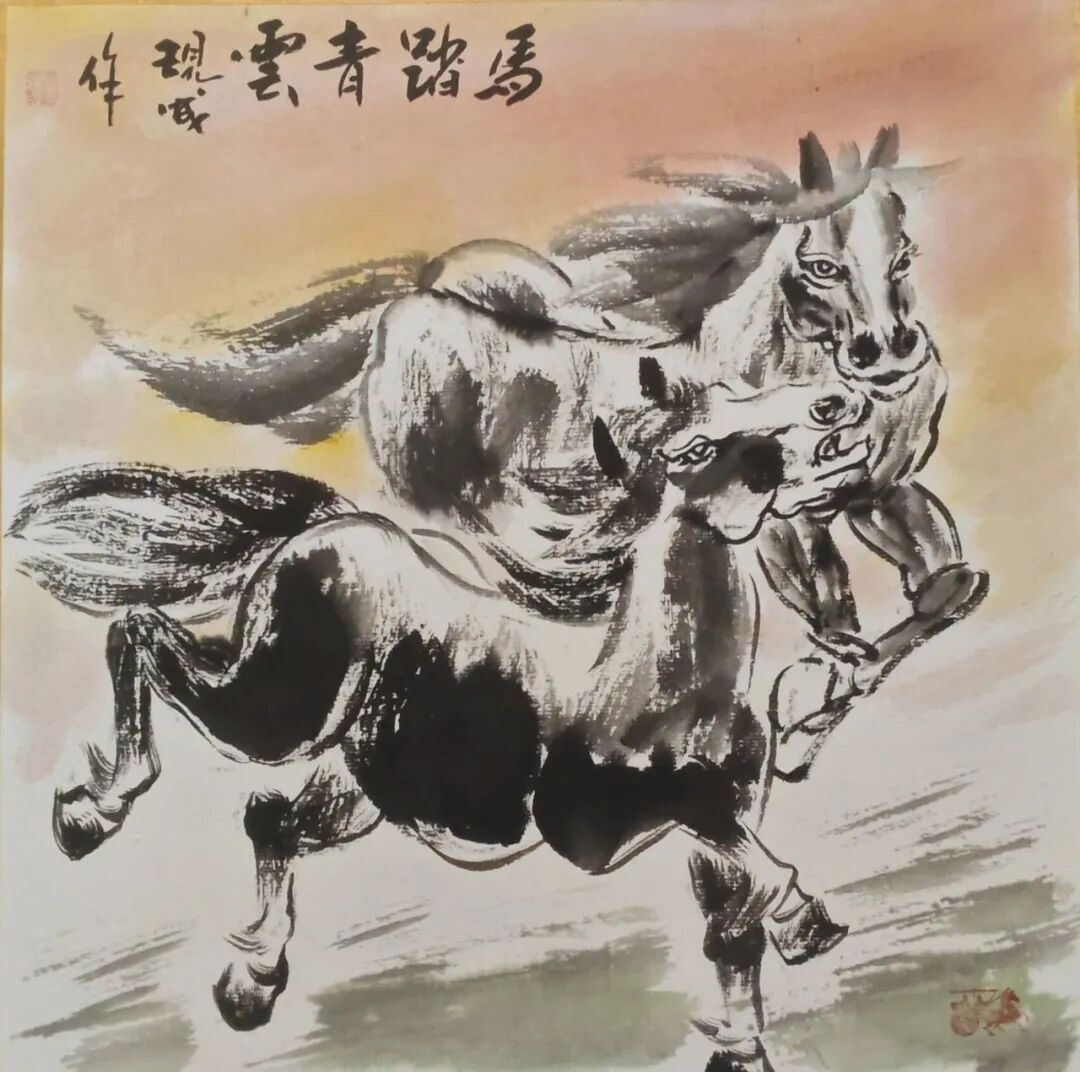 尚现成【马到成功共创辉煌】中国书画名家2026年精品日历赏析