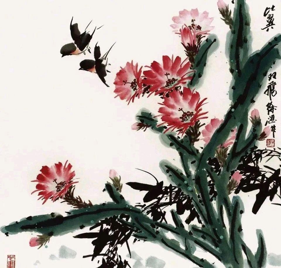 著名画家徐湛教授作品鉴赏