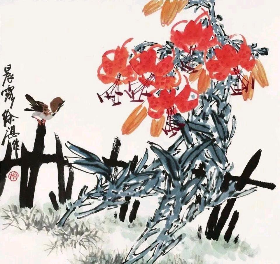 著名画家徐湛教授作品鉴赏