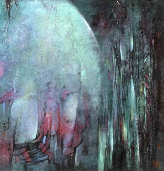 抽象画 僧侶 油彩画 心象合璧》——双人写意抽象作品展即将启幕
