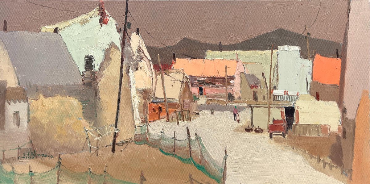 画作赏析｜色块凝诗意，油彩叙山河——油画艺术家林涛画作欣赏