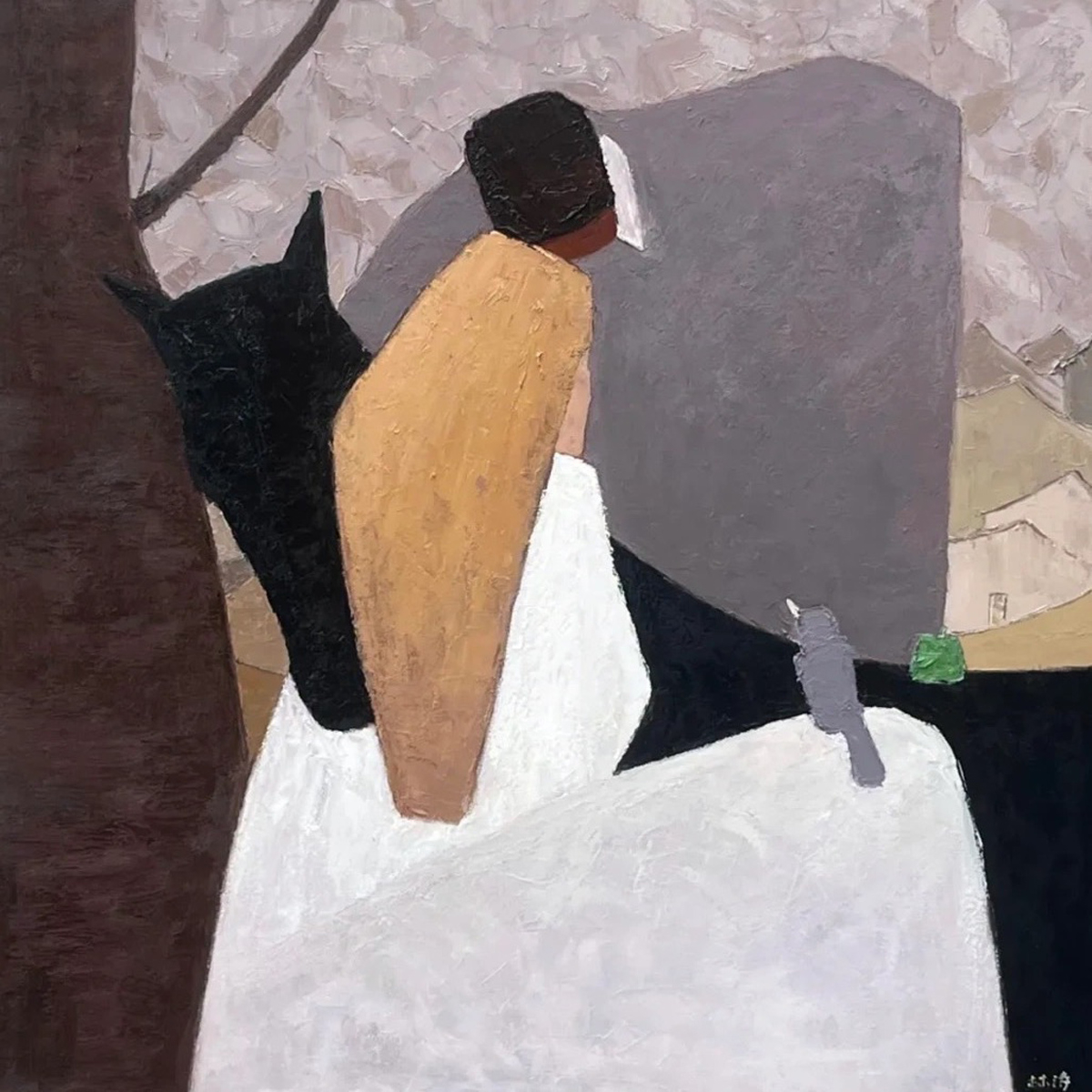 画作赏析｜色块凝诗意，油彩叙山河——油画艺术家林涛画作欣赏