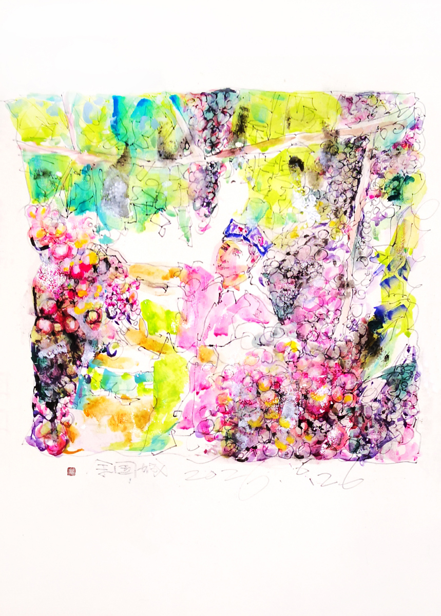 画作赏析】彩笔绘西域，丹青颂新疆——余国城画作赏读